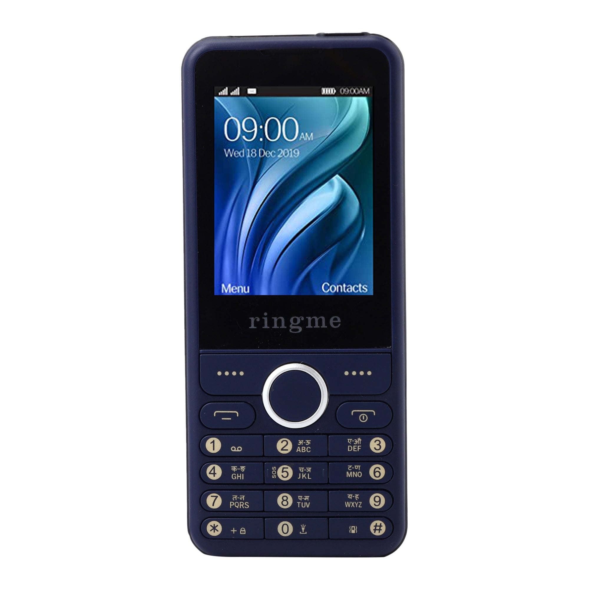 Ringme Bullet Mobile Phone Feature Phone with Dual SIM Card, Camera, Auto Call Recording (Blue, 2.4 inch Big screen, 3000mAh Big Battery)