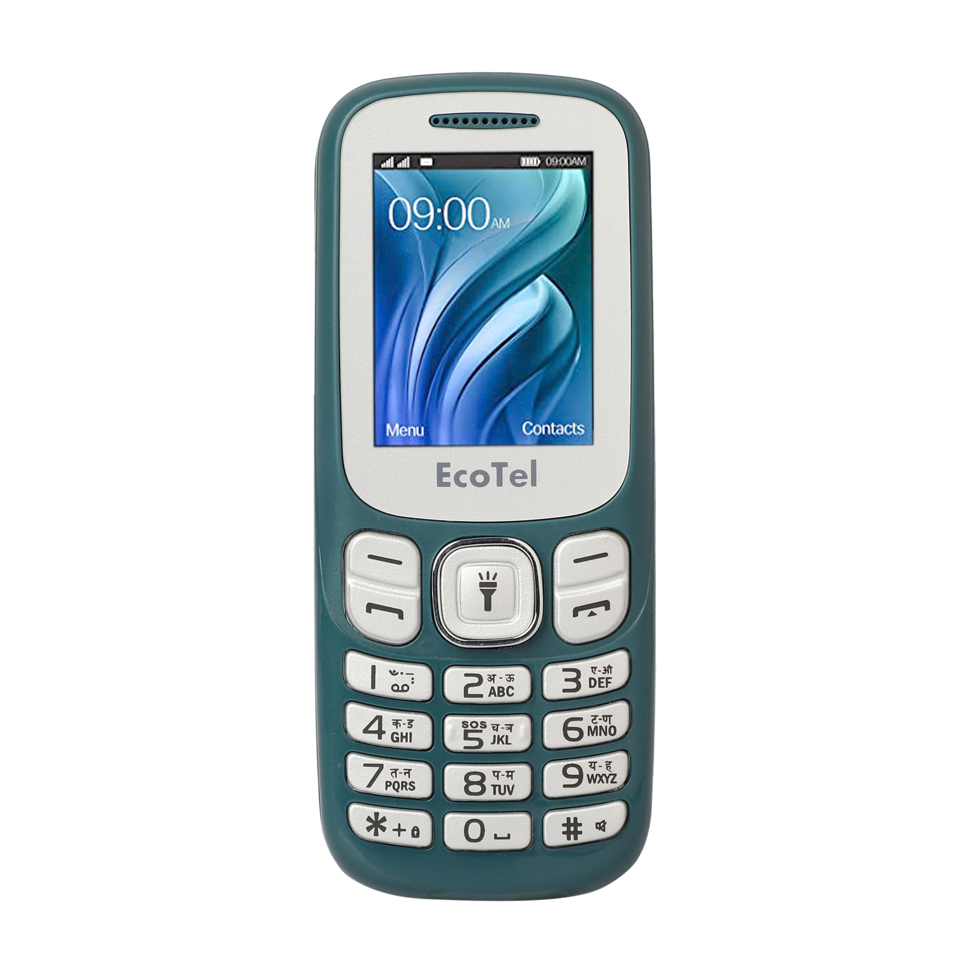 Ecotel E11 Mobile Phone Feature Phone with Dual SIM Card, Camera, Big Torch, Auto Call Recording (Green, 1.8 inch Big screen, 1050mAh Battery)