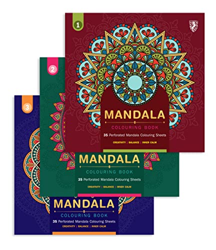 Mandala: Colouring books for Adults with tear out sheets (Paperback)