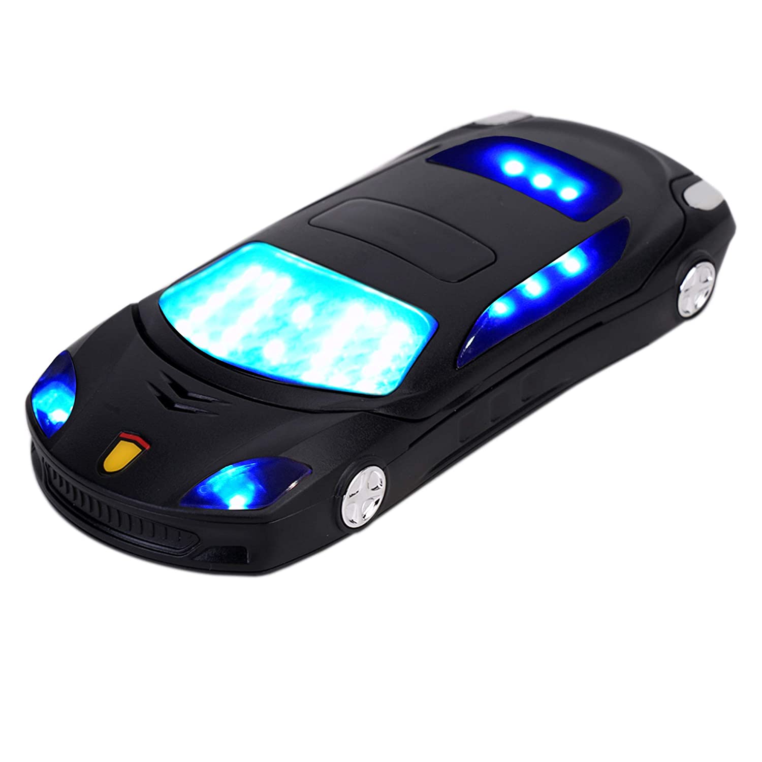 Car Flip Keypad Mobile Phone with Dual Sim, Camera and Flashlight