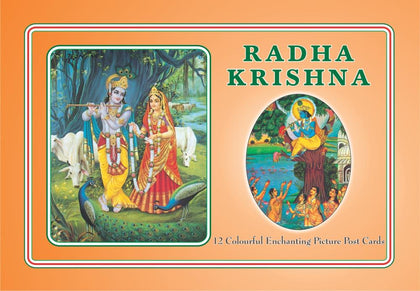 Radha Krishna Postcard Book: 10 Postcards