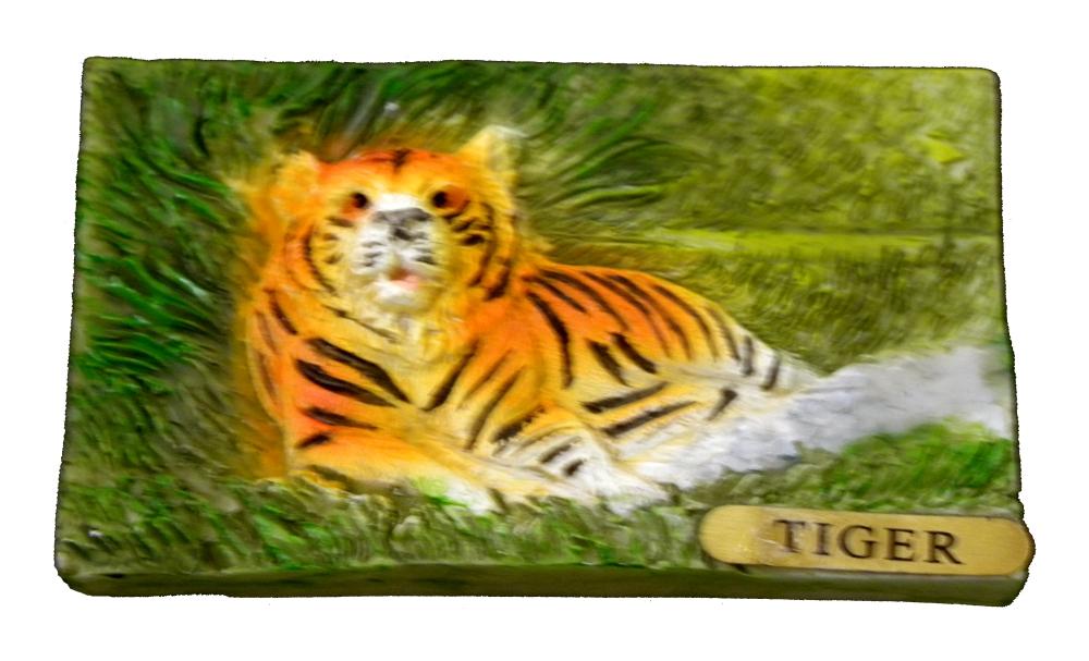 Royal Bengal Tiger Fridge Magnet for Home Decoration and Gifting, Travel Souvenir (Polyresin, 2