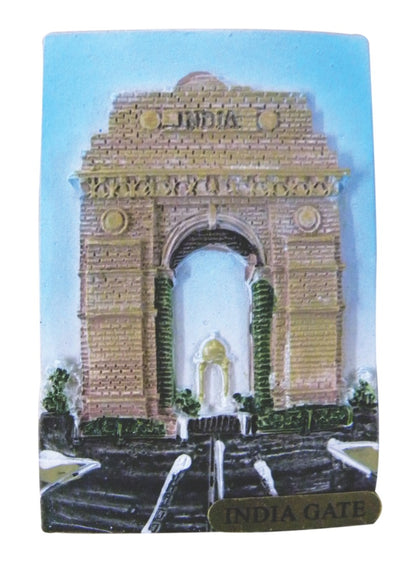 India Gate, Delhi Fridge Magnet for Home Decoration and Gifting, Travel Souvenir (Polyresin, 2
