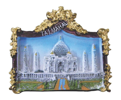 Taj Mahal Fridge Magnet for Home Decoration and Gifting, Travel Souvenir (Polyresin, 2