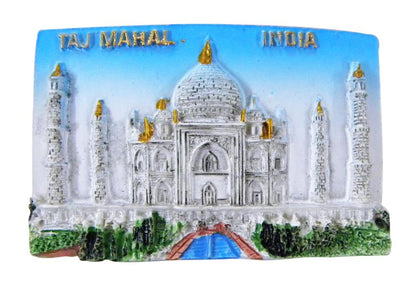 Taj Mahal Hand-crafted Fridge Magnet for Home Decoration and Gifting, Travel Souvenir (Polyresin, 2
