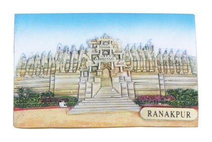 Ranakpur Temple, Rajasthan Fridge Magnet for Home Decor and Gifting, Souvenir (Polyresin, 2