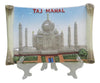 Taj Mahal Porcelain Plate Unique Handcrafted Showpiece for Home Decoration and Gifting, Travel Souvenir (Porcelain, 5
