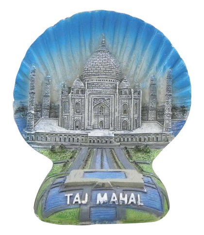 Taj Mahal in Shell Polyresin Unique Handcrafted Showpiece for Home Decoration and Gifting, Travel Souvenir (Polyresin, 4